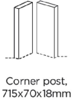 CORNER POST 715X70X18MM - BELSAY